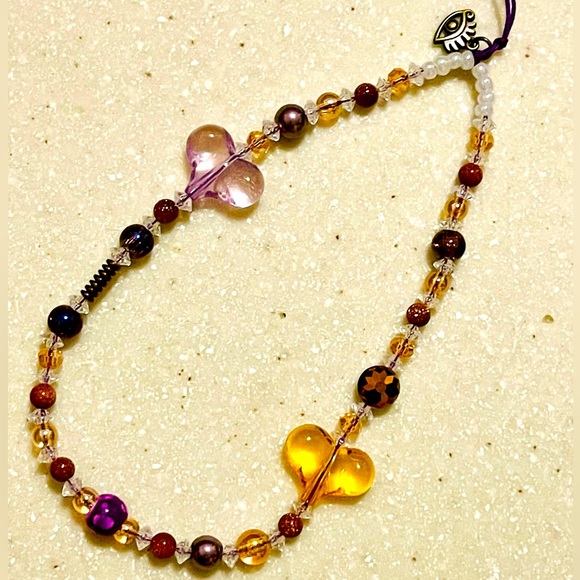 Phone String! 💜 Purple and Sandstone!! - Picture 1 of 11